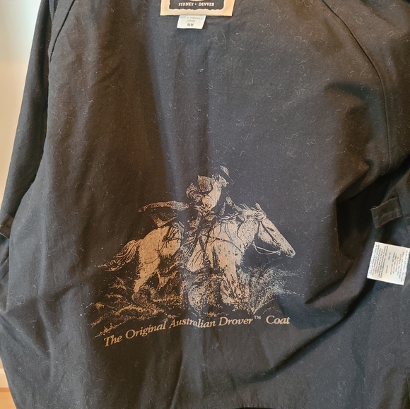 Vintage Australian Outback oilskin duster jacket with liner.  Size medium - Picture 3 of 3